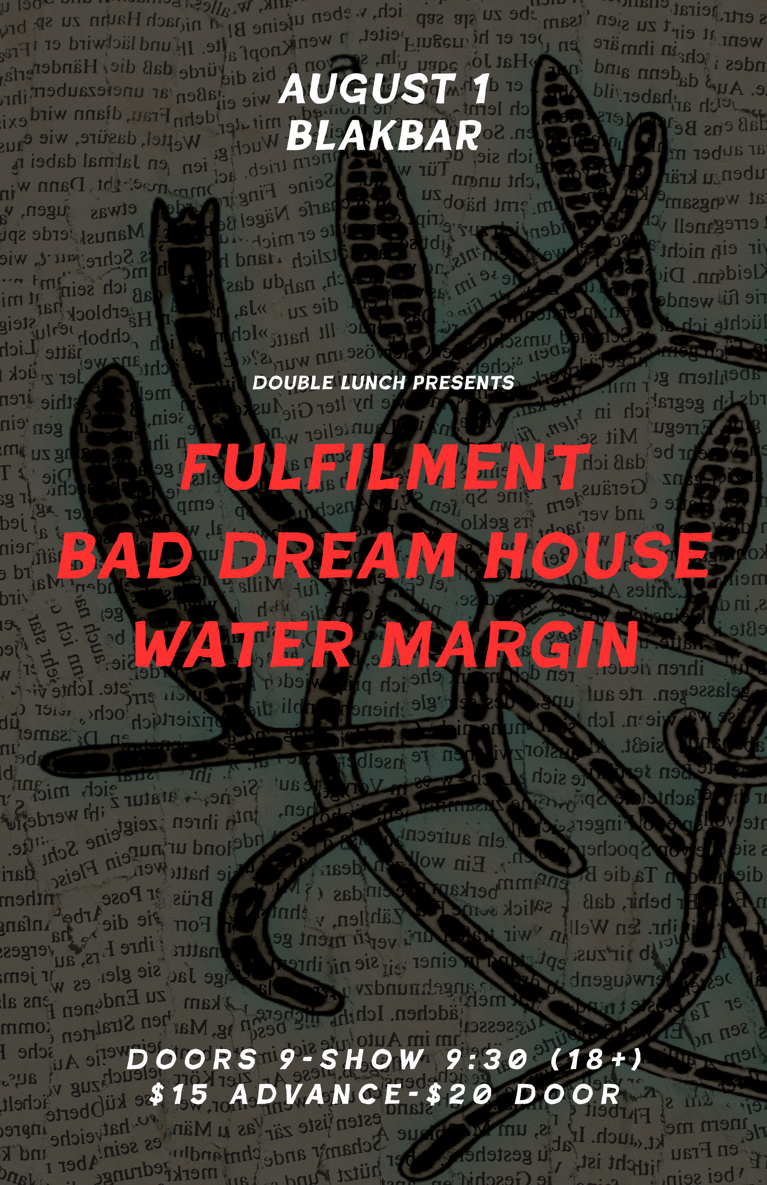Fulfilment w/Bad Dream House & Water Margin