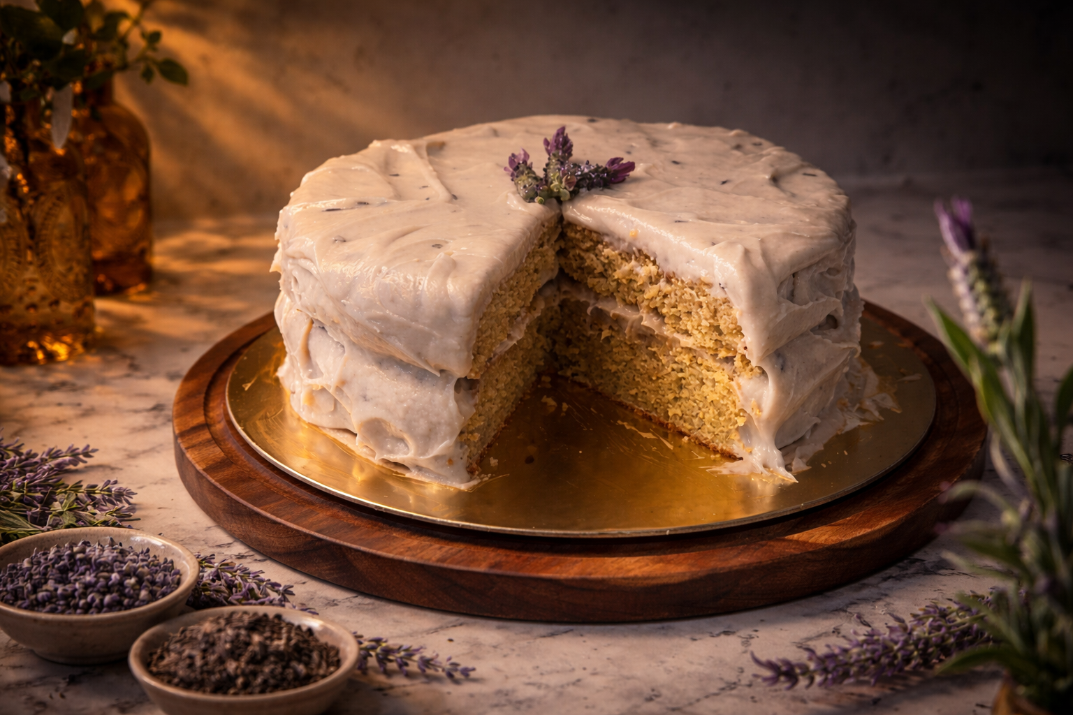 Lavender Earl Grey Cake for Ostara