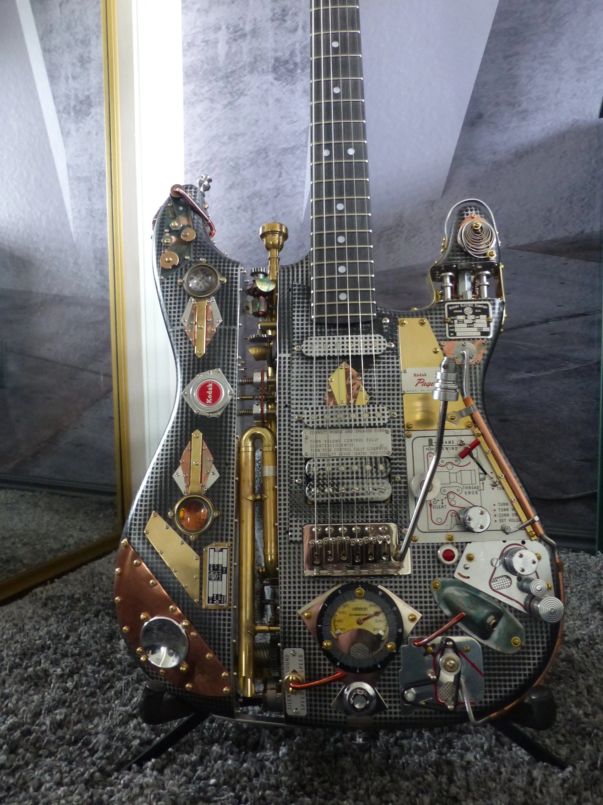 Kodak Pagent Steampunk Guitar