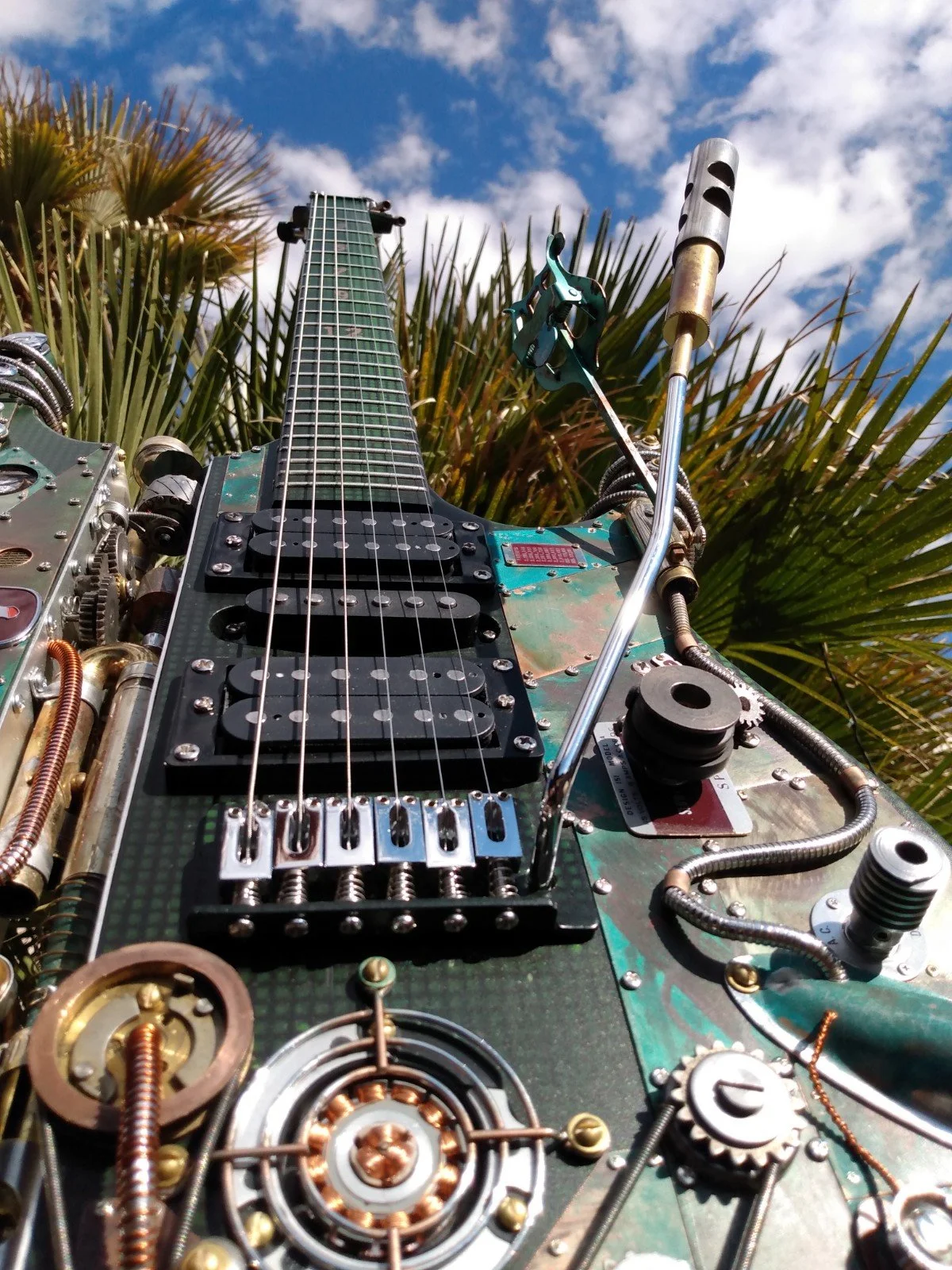 Bell & Howell Autoload Gold Steampunk Guitar