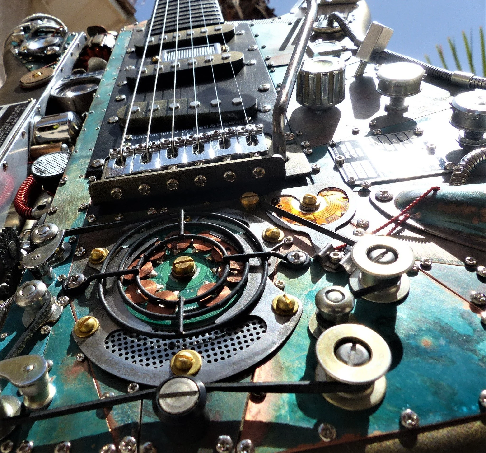 Bell & Howell Autoload Gold Steampunk Guitar