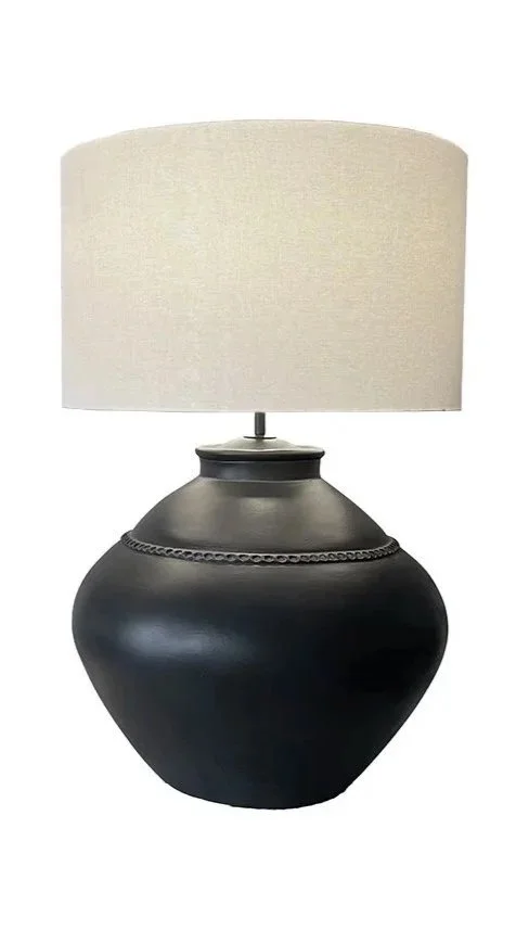 Lámpara de Mesa Negra