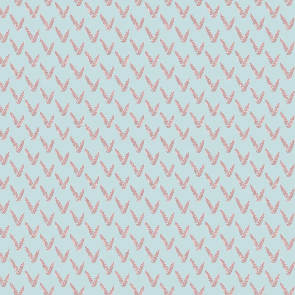 First Light Ferns botanical surface pattern featuring layered fern motifs from the Whispering Wilds collection in the Morning Light colourway.