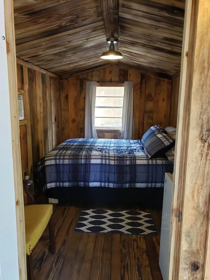 Inside view of The Bird's Nest Cabin