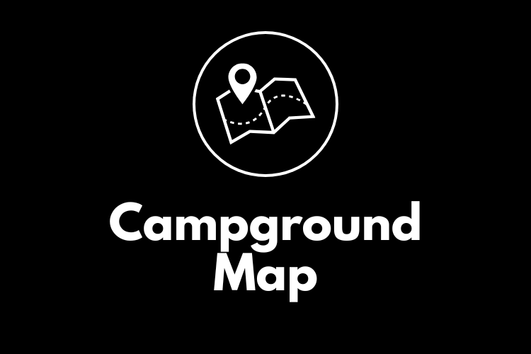 Icon of a map with a location marker inside a circle, above the bold text 'Campground Map'.