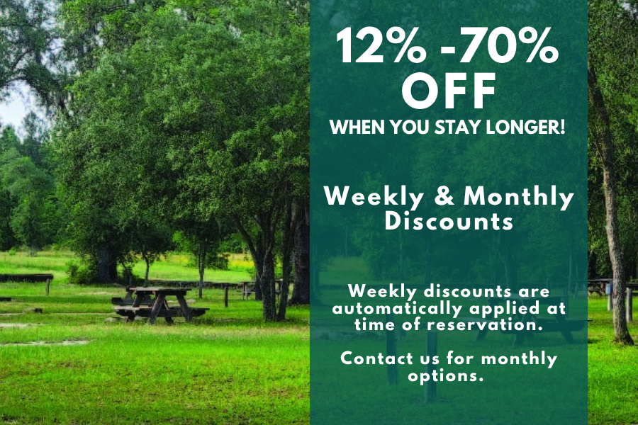 Weekly & Monthly Discounts available!