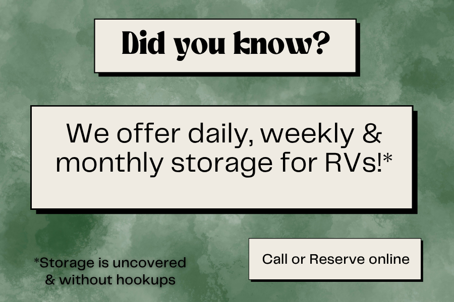 RV storage available