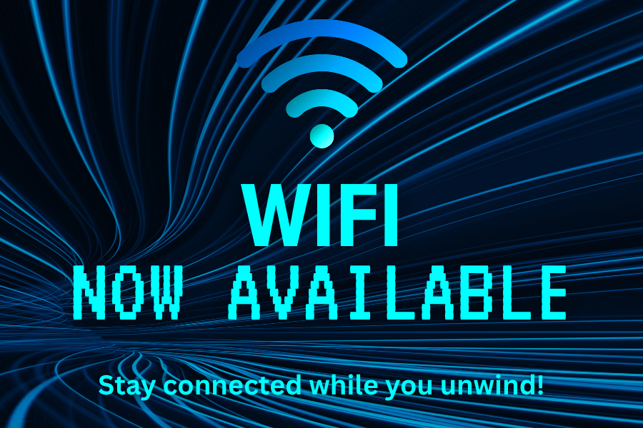 We now have WiFi at the Campground!
