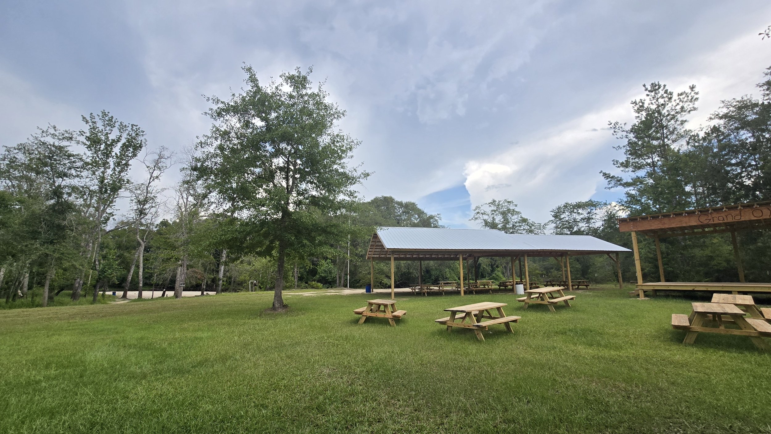 the new river pavilion and stage