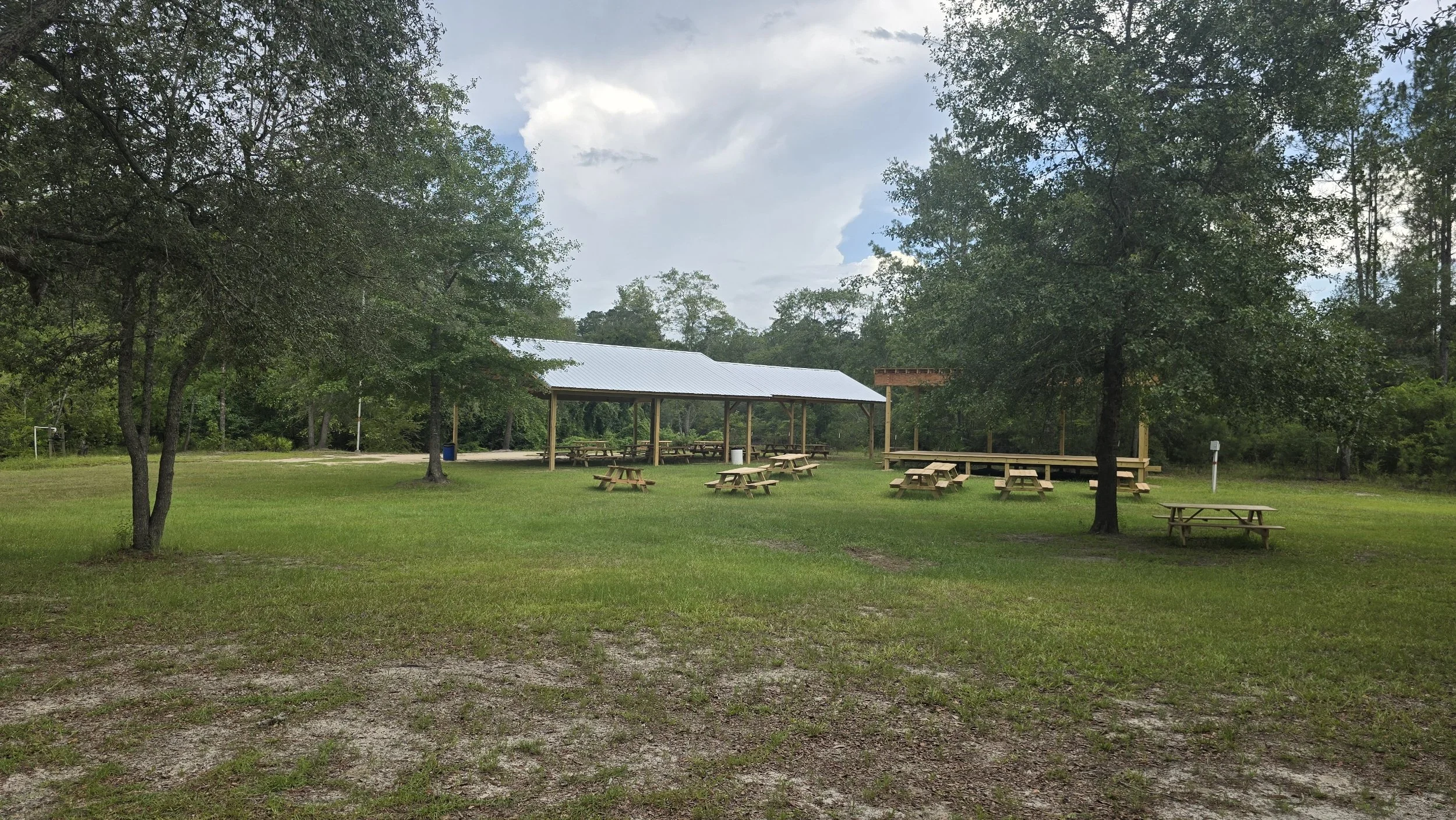 The new river pavilion and stage