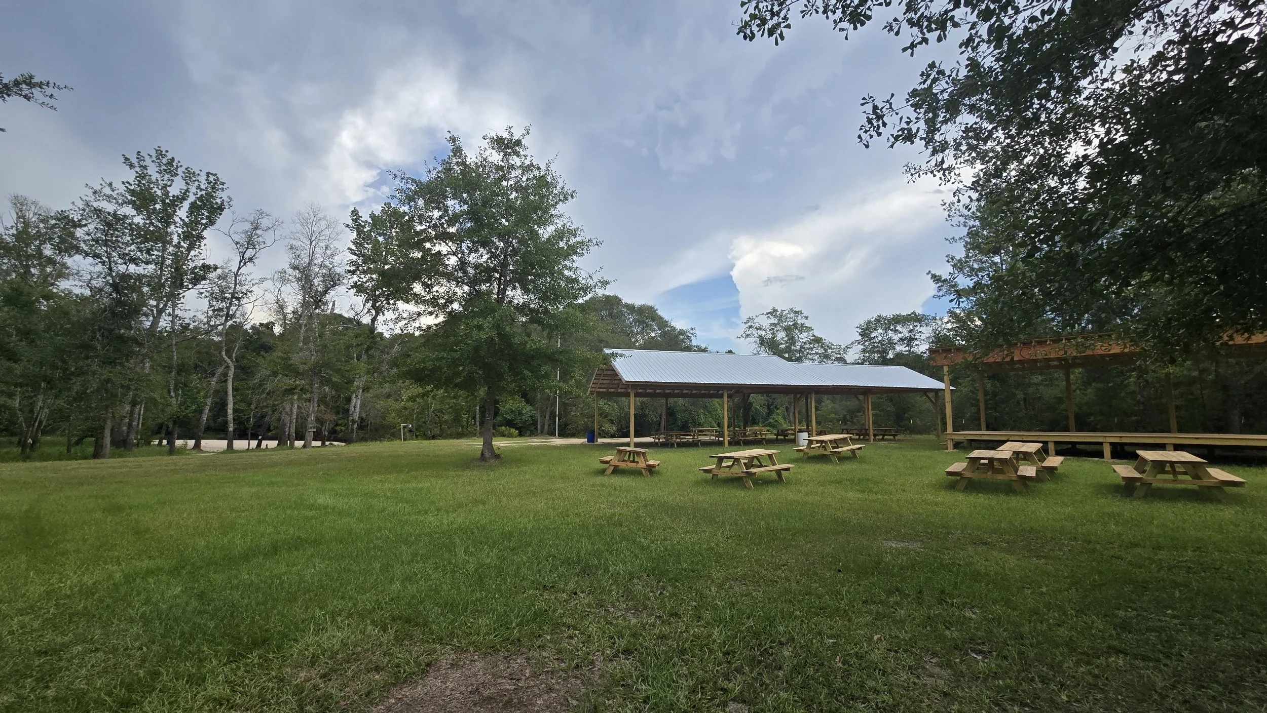 The new river pavilion and stage
