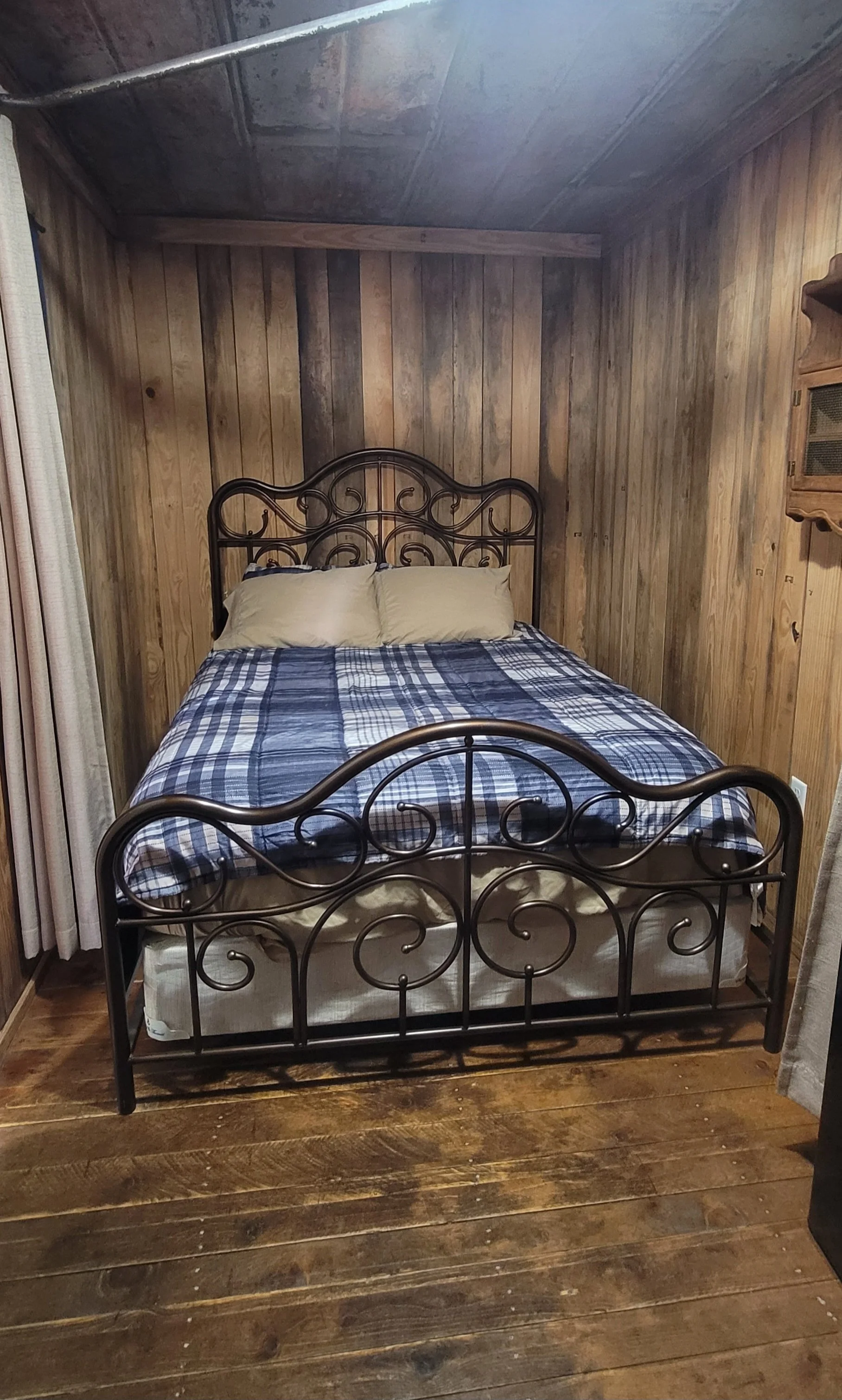 Inside view of the Beaver Den Cabin (pre-remodel)