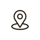 Map pin icon on a minimalistic map background
