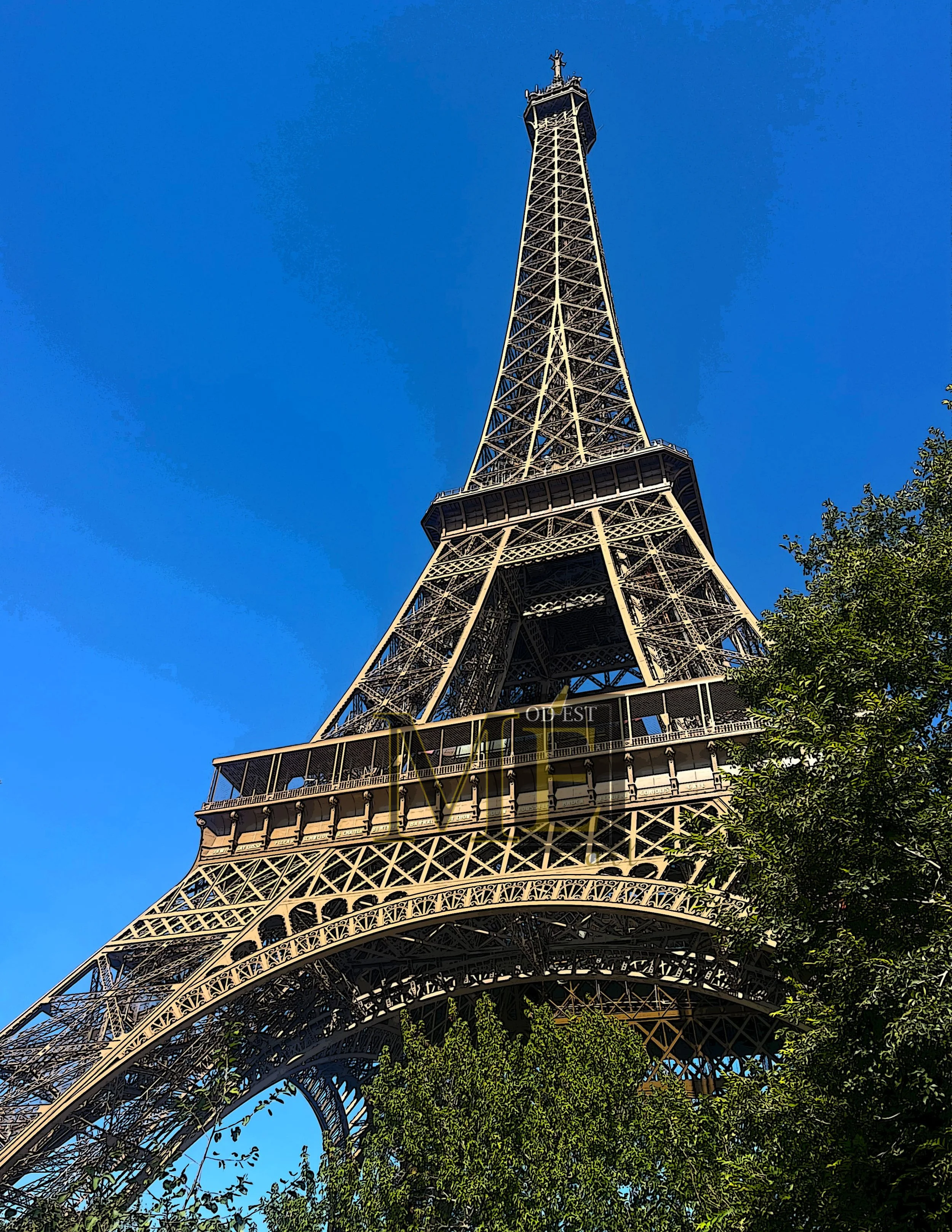 Eiffel Tower-color 1