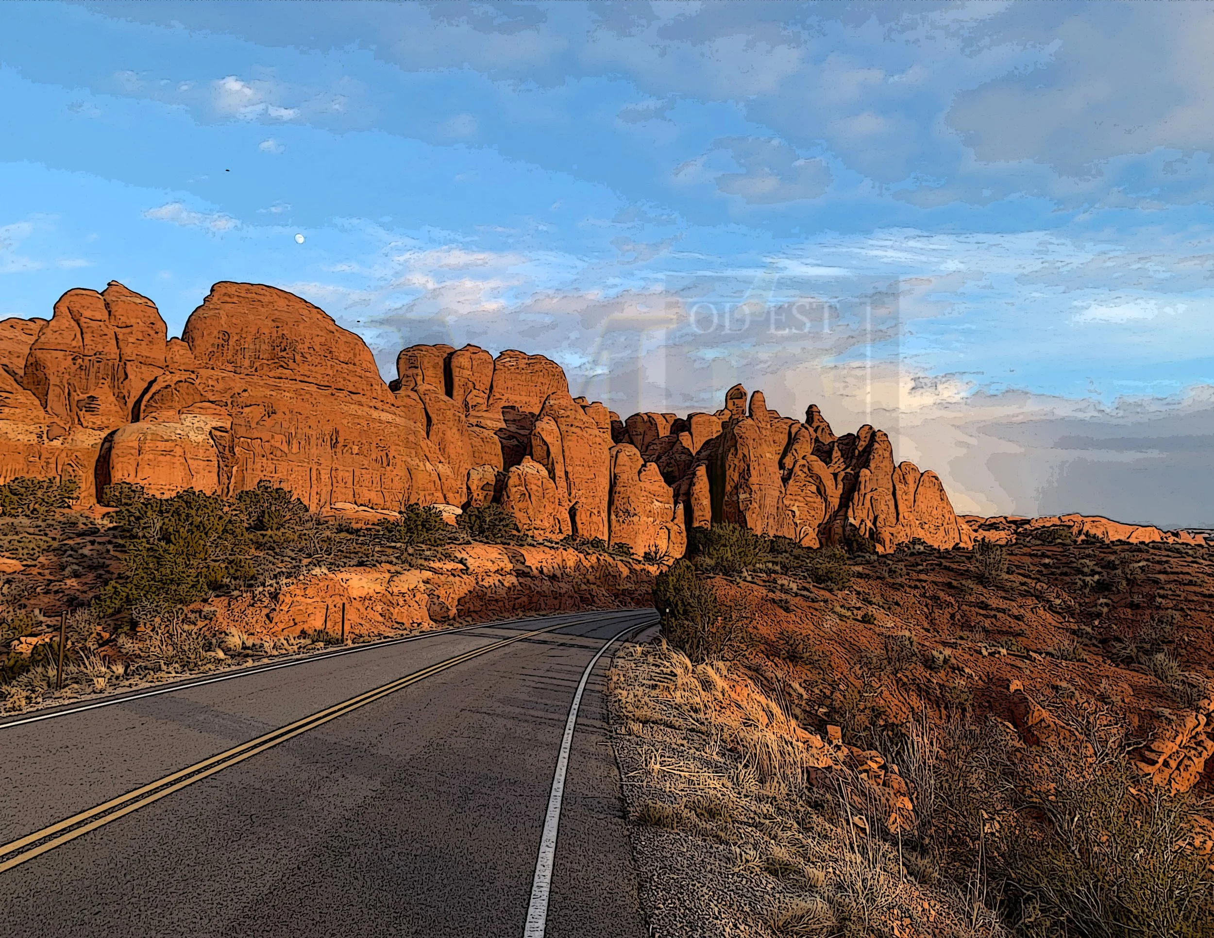 Utah Open Road-color 1
