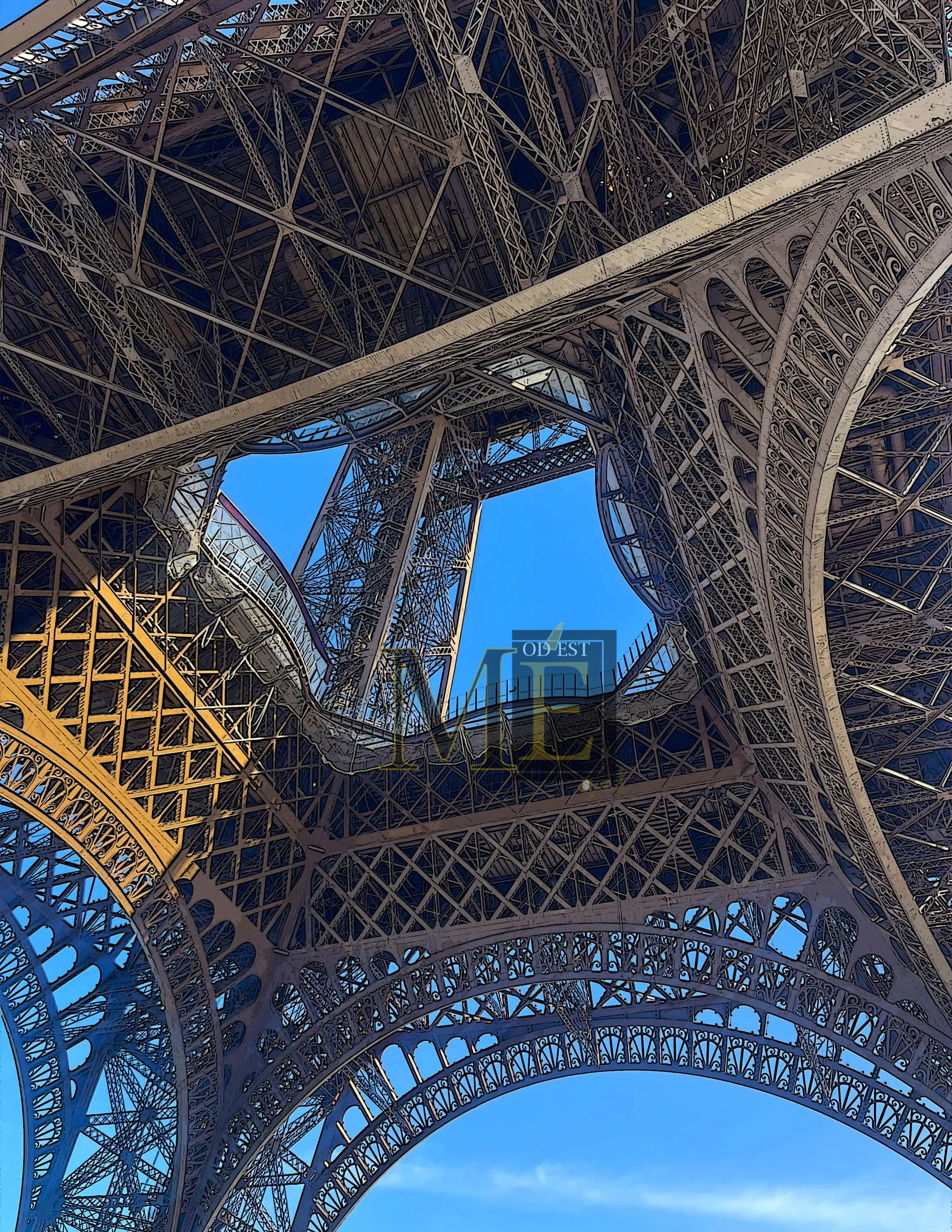 Eiffel Tower-color 2
