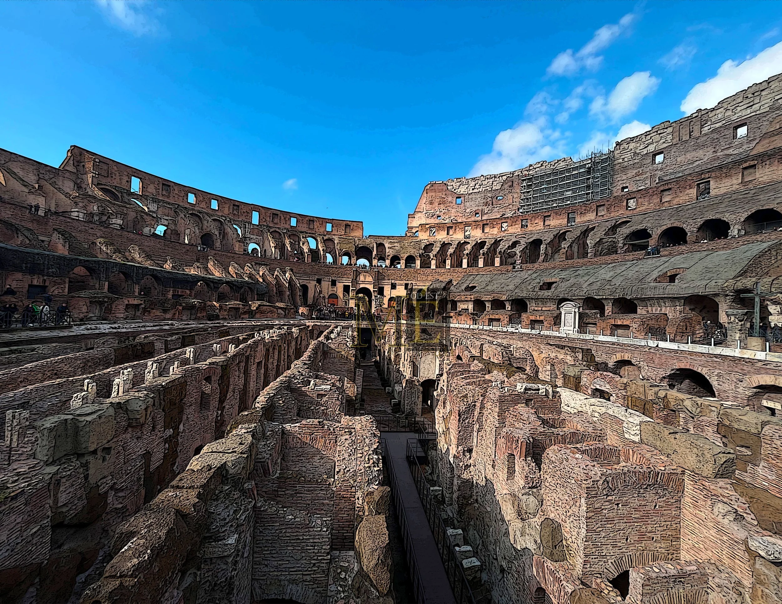 Rome Colosseum-color 2