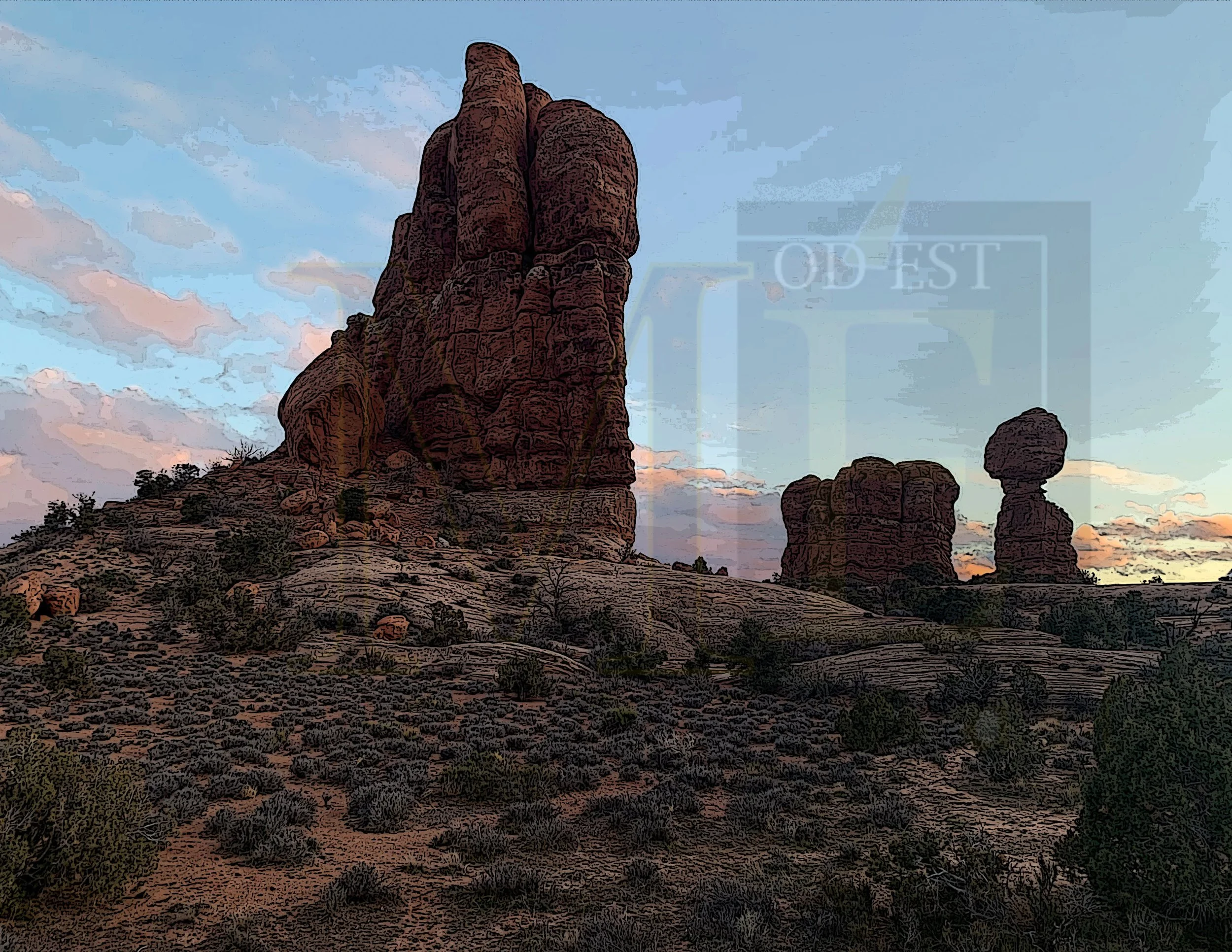 Utah Rock Formation-color 2