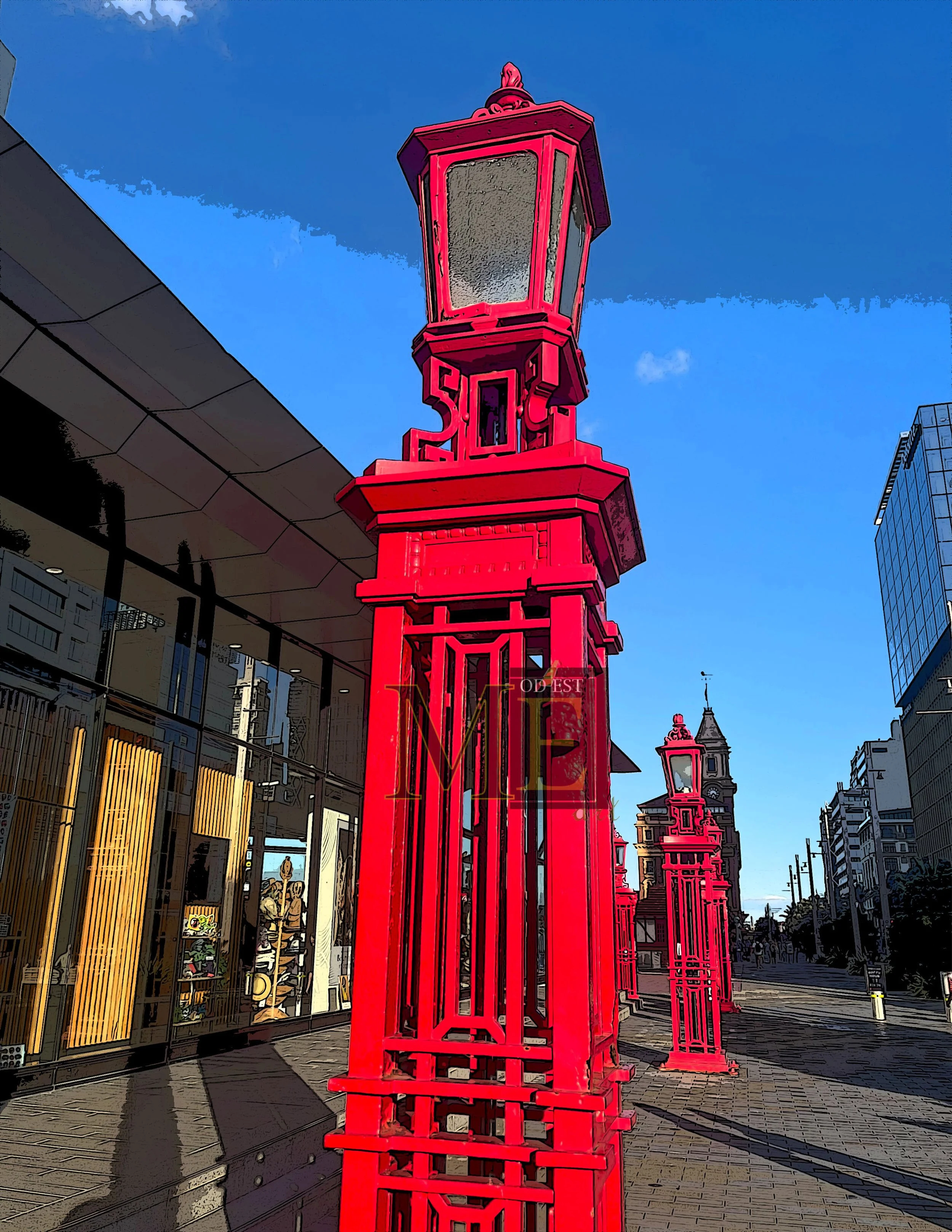 Red Lamp Post-color 1