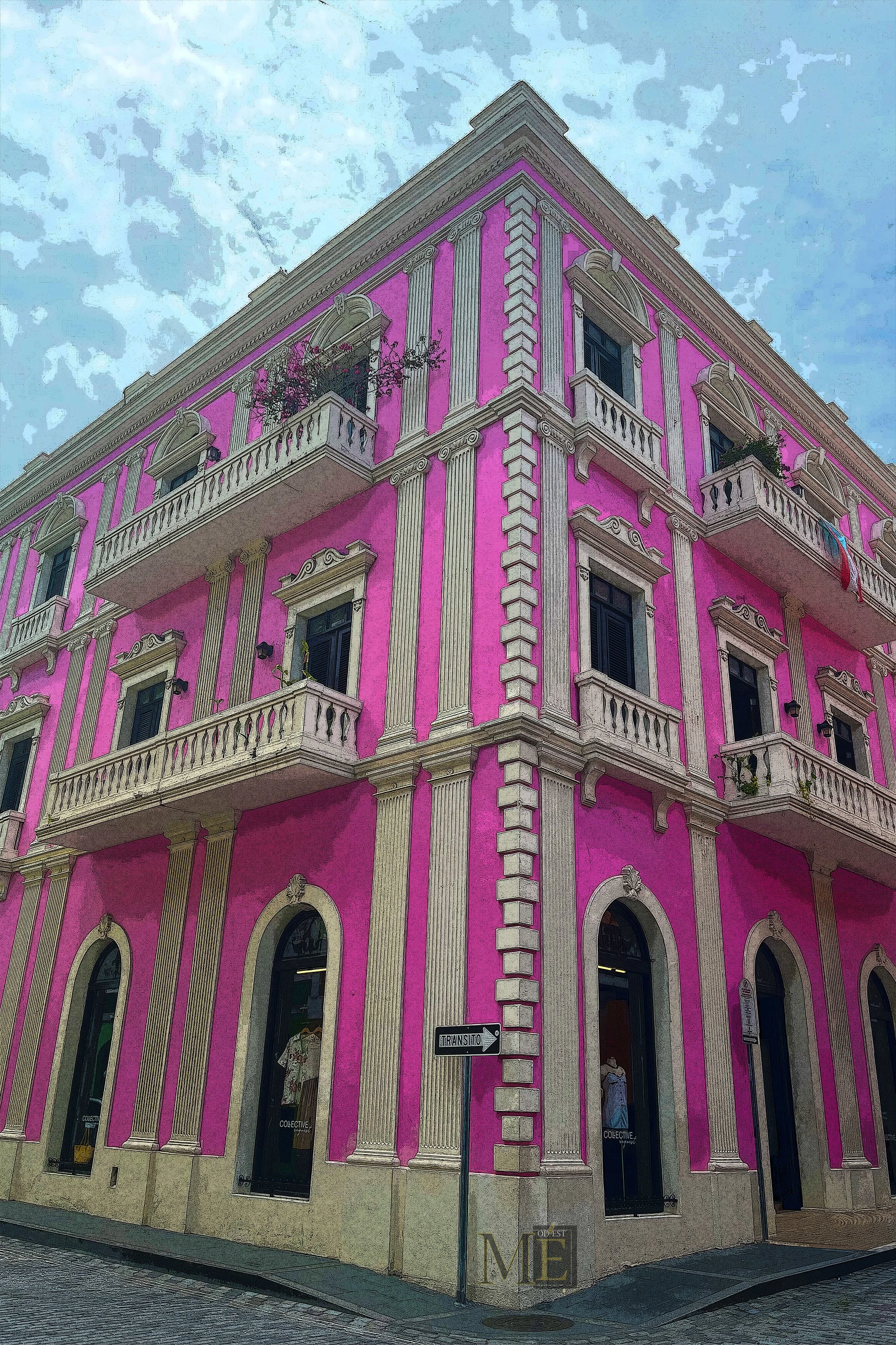 Pink Building-color 1