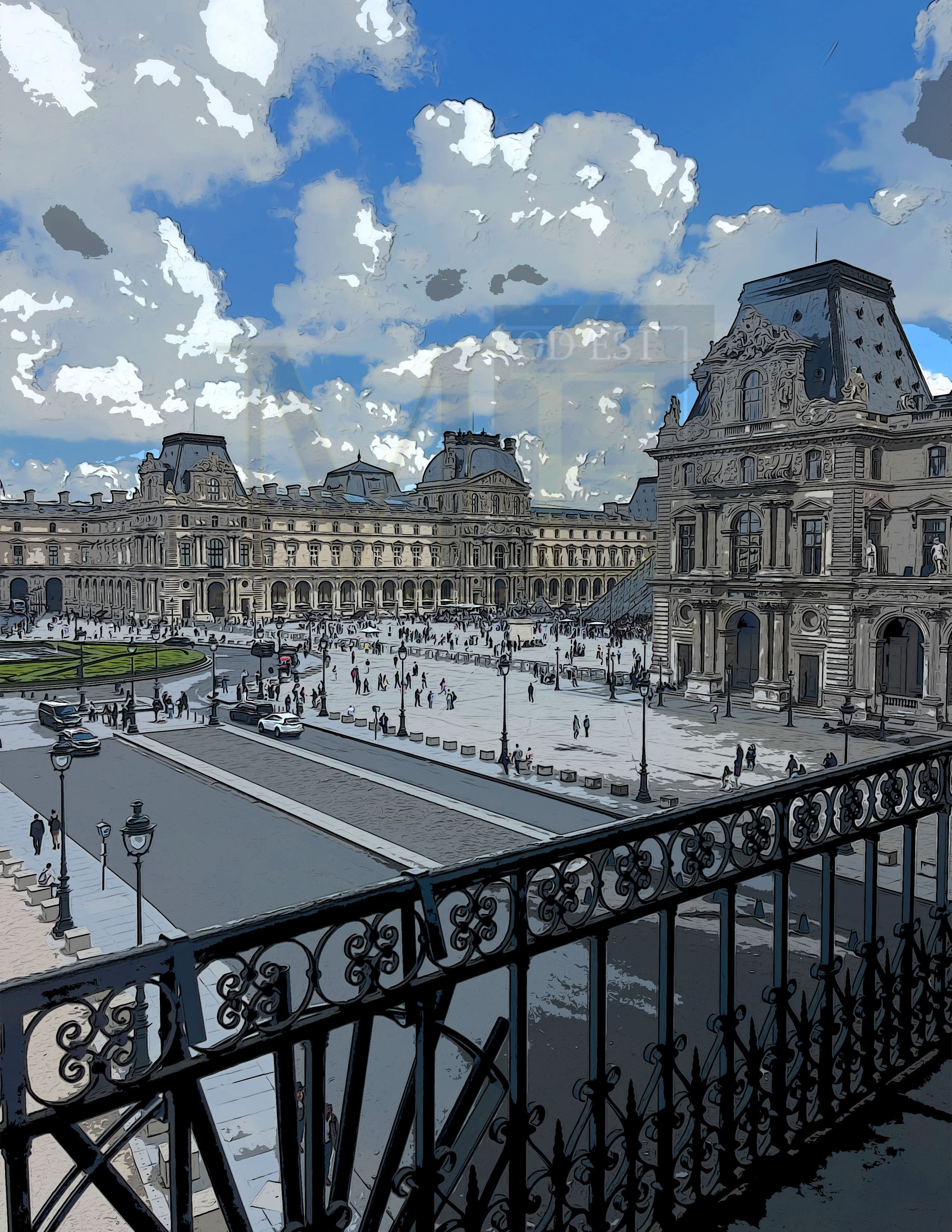 Louvre French Quarter-color 1