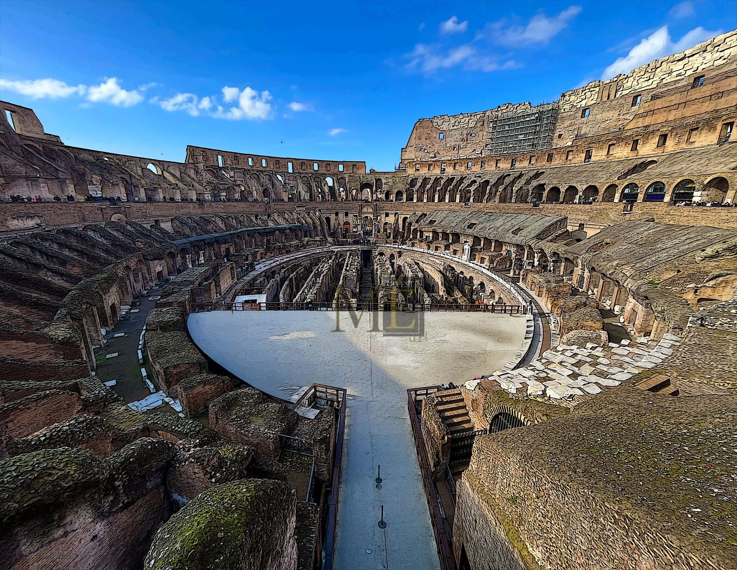 Rome  Colosseum-color 4