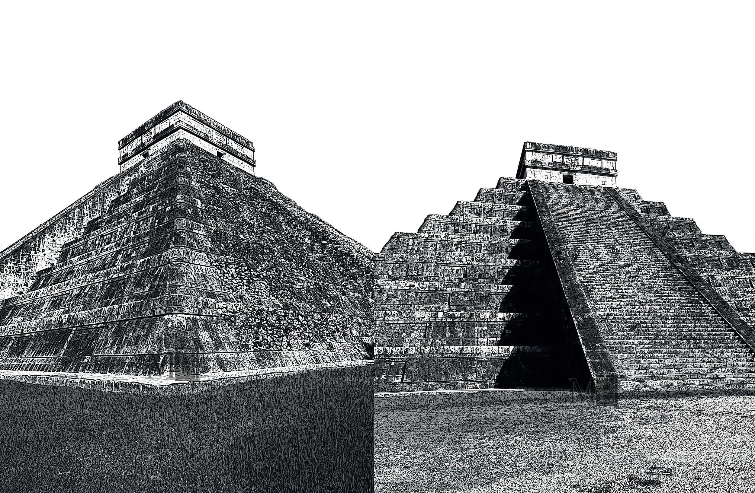 Chichen Itza pyramid set 1