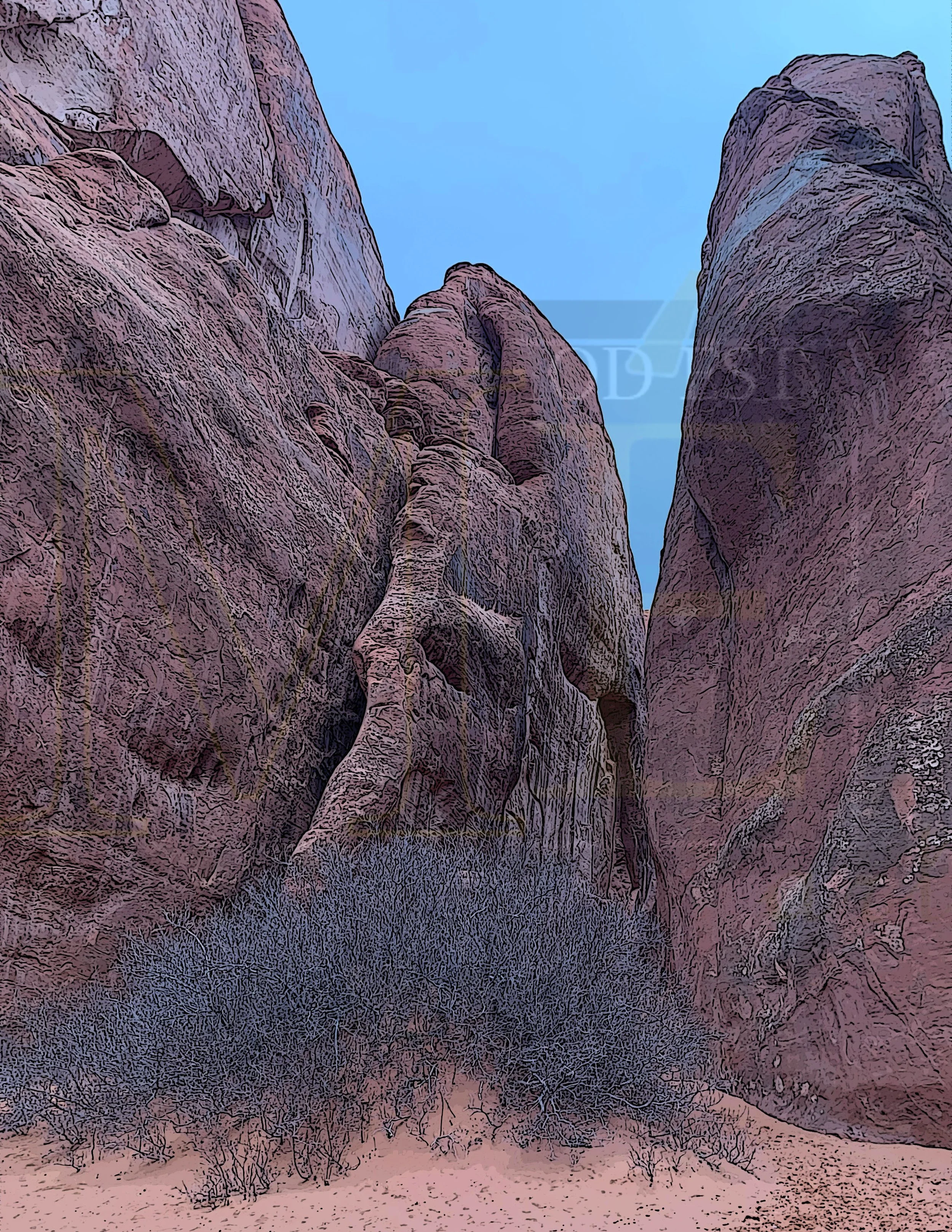 Utah Rock Formation-color 1