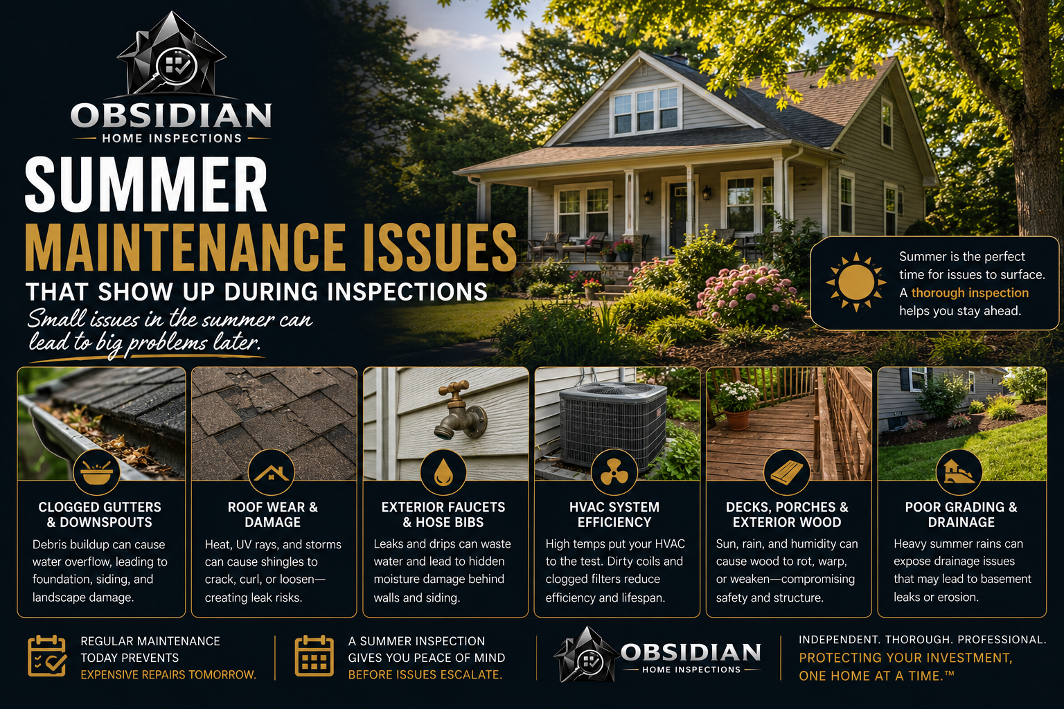 Summer Maintenance Issues That Show Up During Inspections