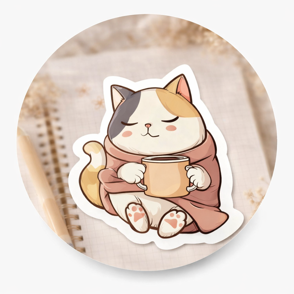 Cozy Bean Sticker
