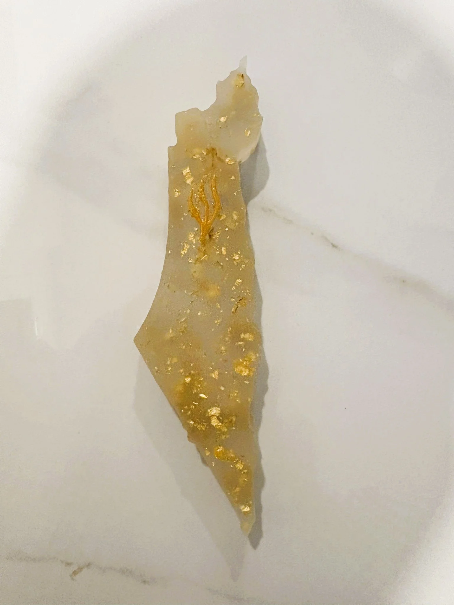 Golden Glow Israel Mezuzah