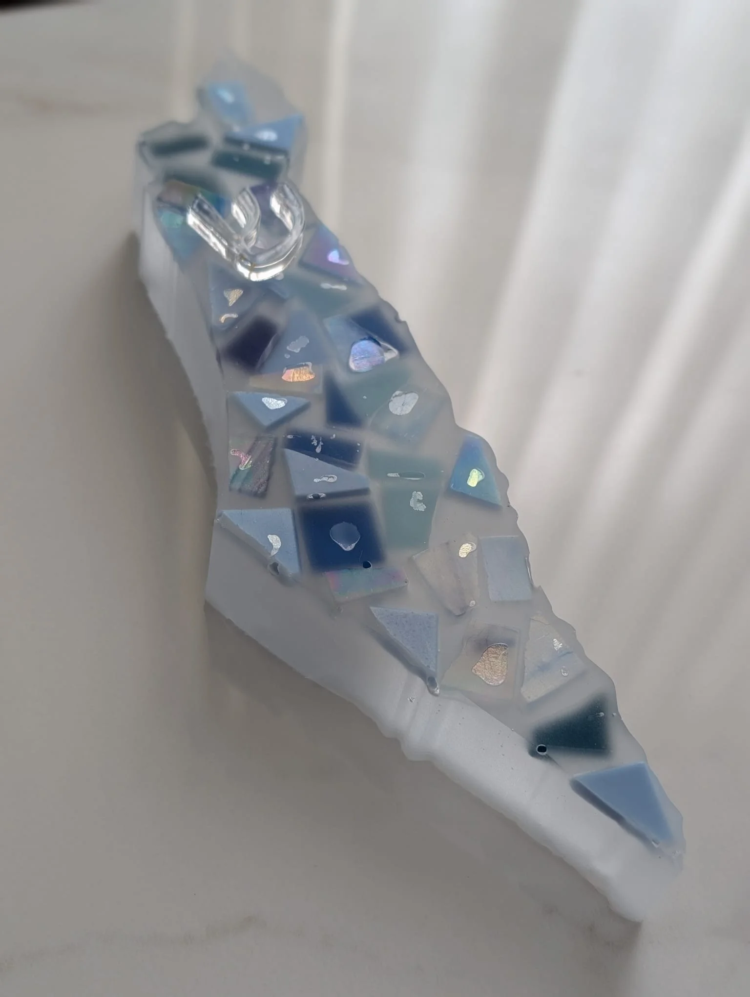 Shimmering Israel Mezuzah