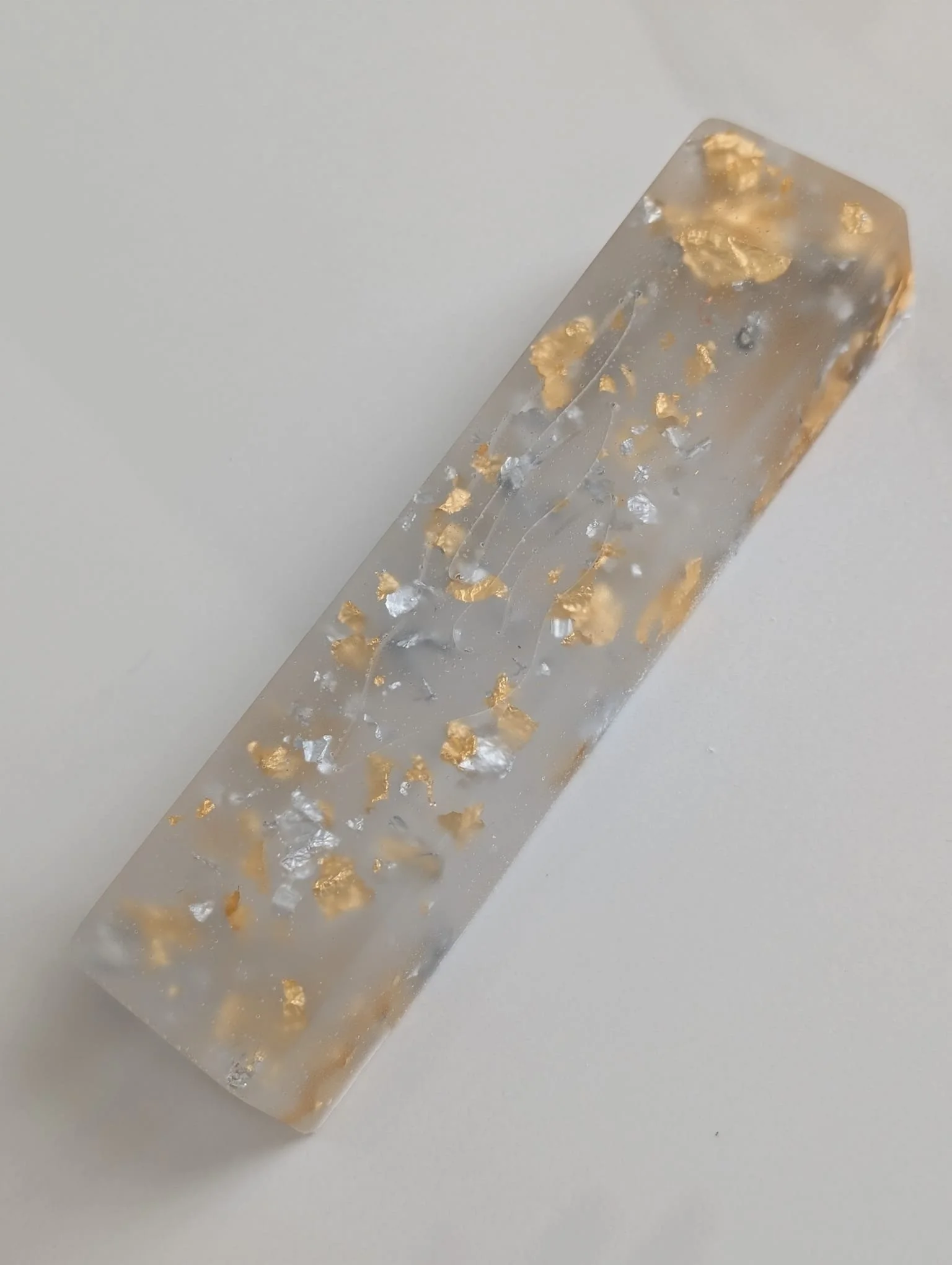 Crystal Gold & Silver Mezuzah