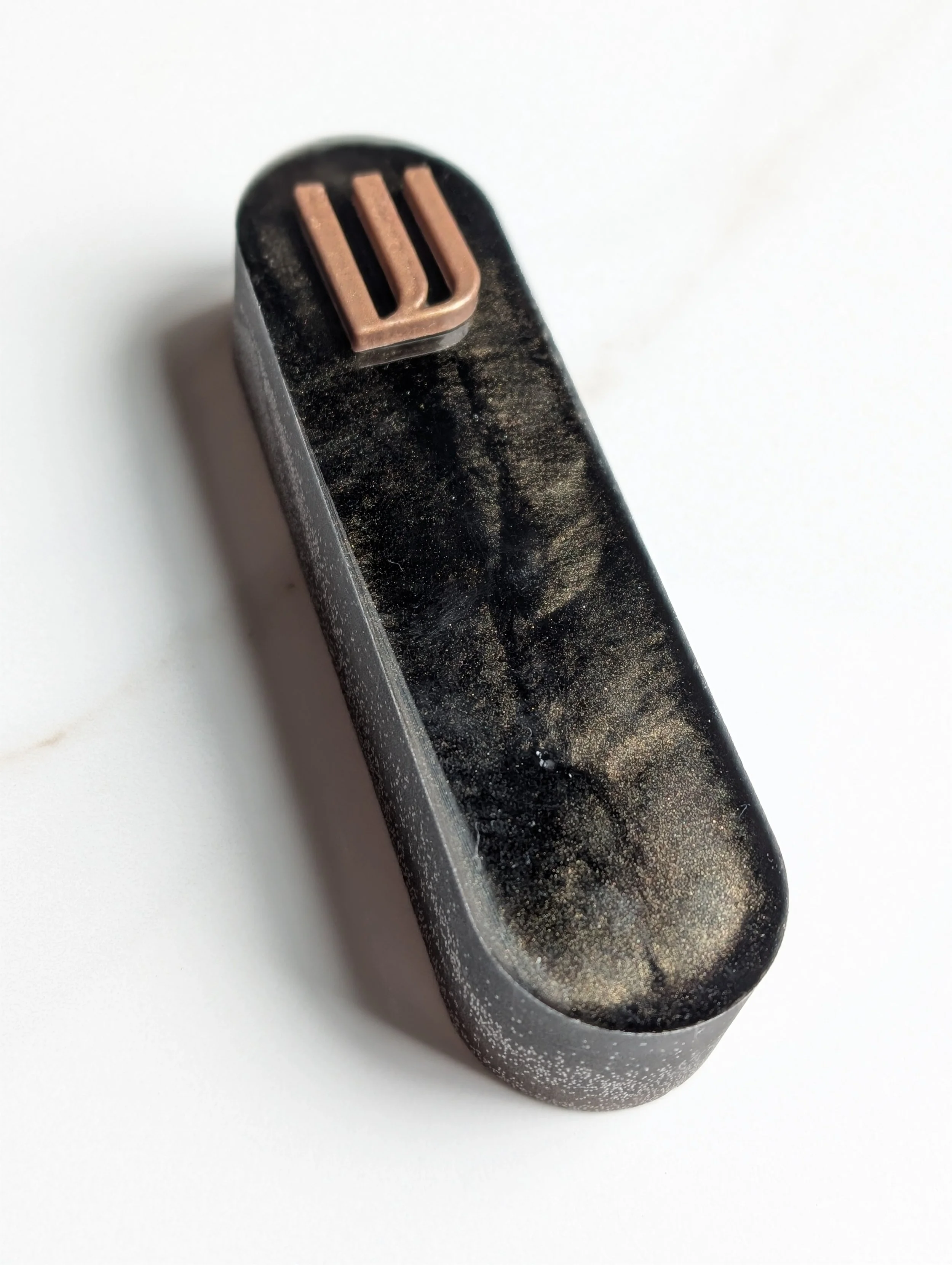 Midnight Gold Mezuzah