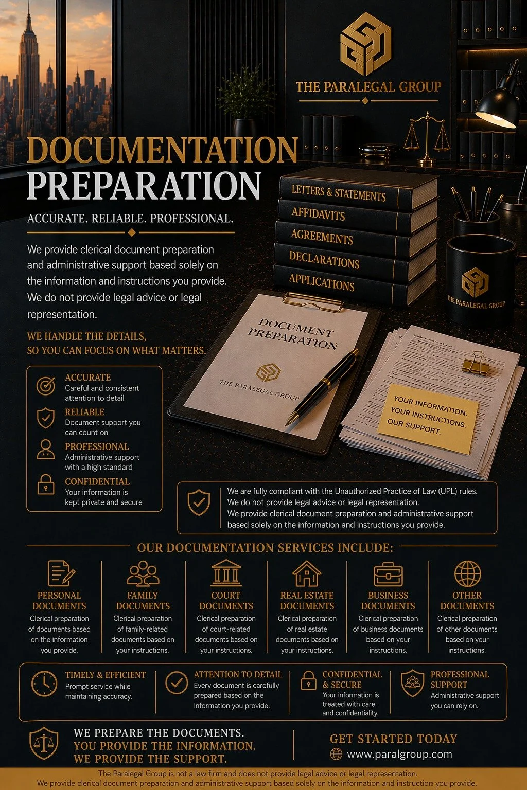 Document Preparation Services — The Paralegal Group