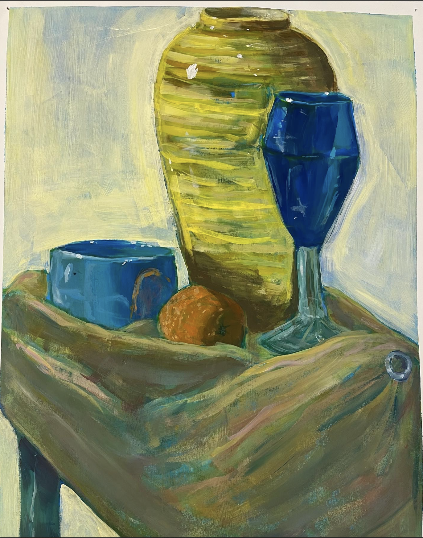 Still Life; acrylic on canvas
