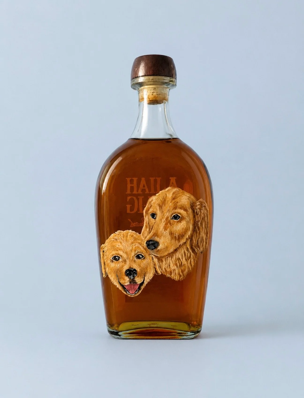Doggie bourbon from way back! 🐶🥃

#elijahcraig #bourbon #petportrait #giftsforhim #art 

There&rsquo;s always an ugly stage&hellip;. 

#trusttheprocess #wip #pet #painting #elijahcraig