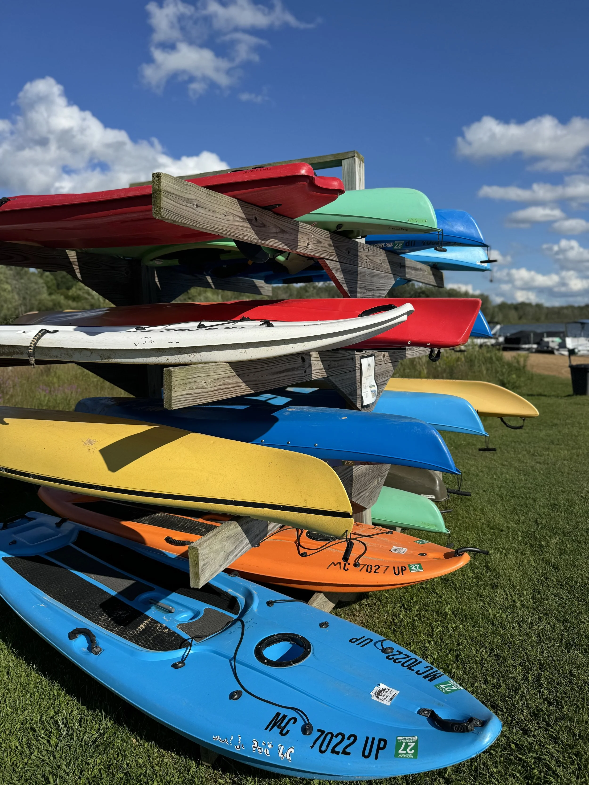 Kayaks at Dumont Lake