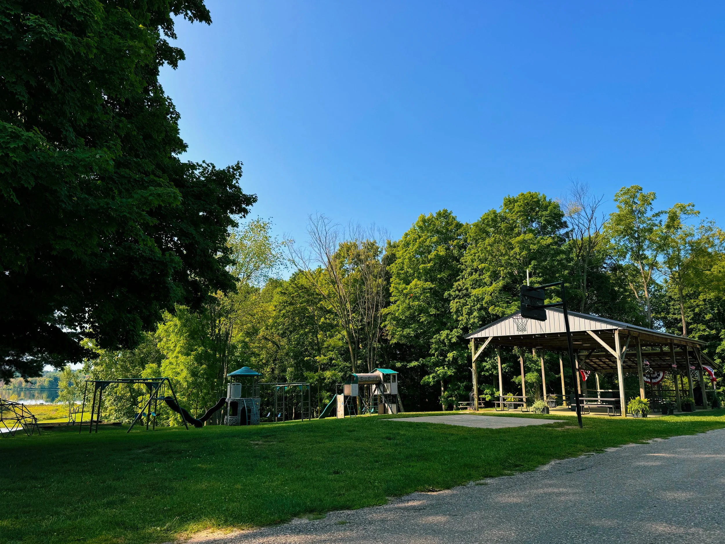 Updated bathroom and shower facilities at Dumont Lake Family Campground