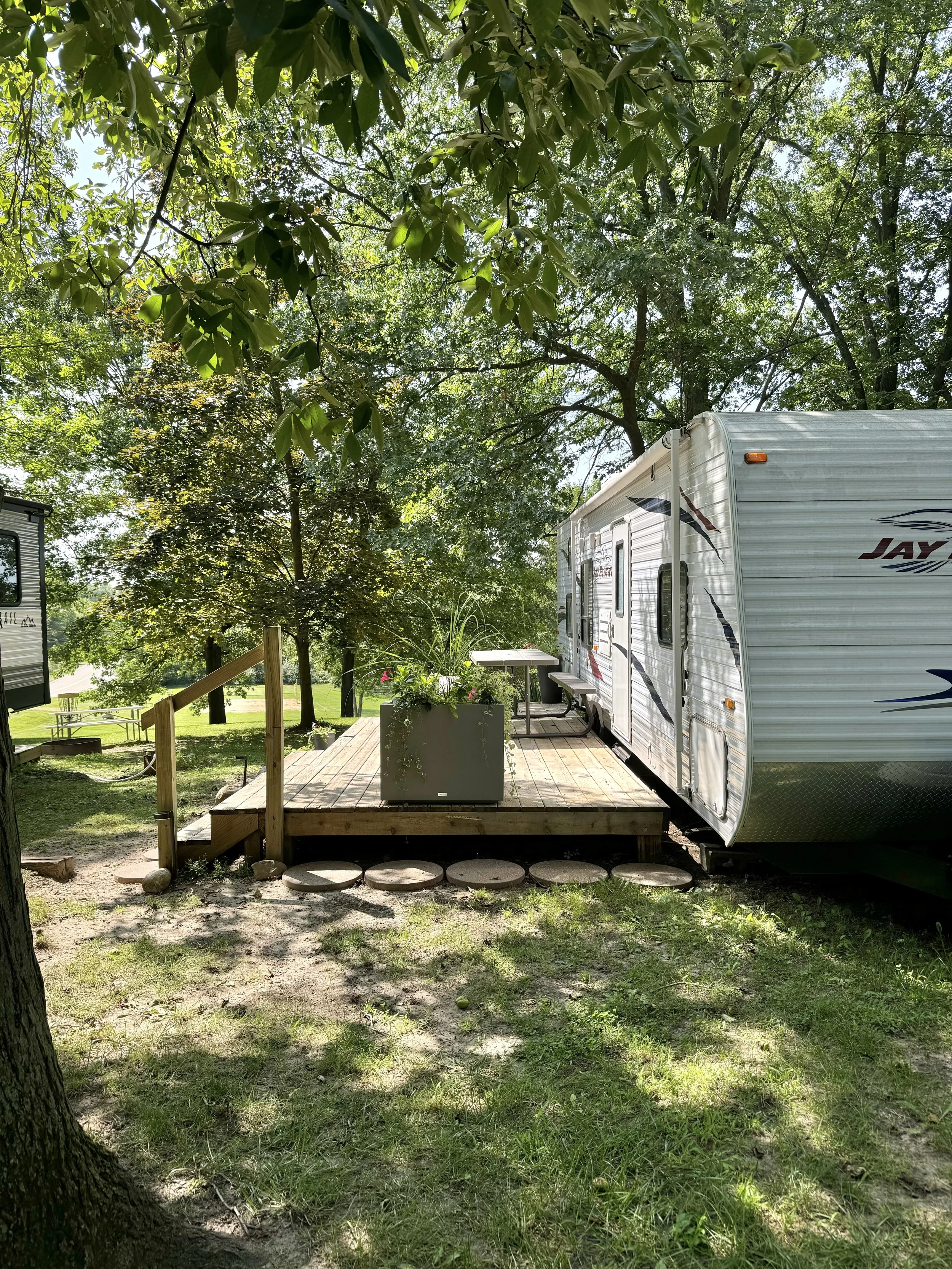 RV Site at Dumont Lake Family Campground