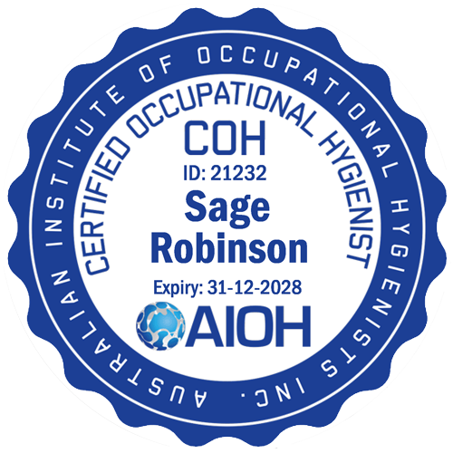 certified occupational hygienist badge