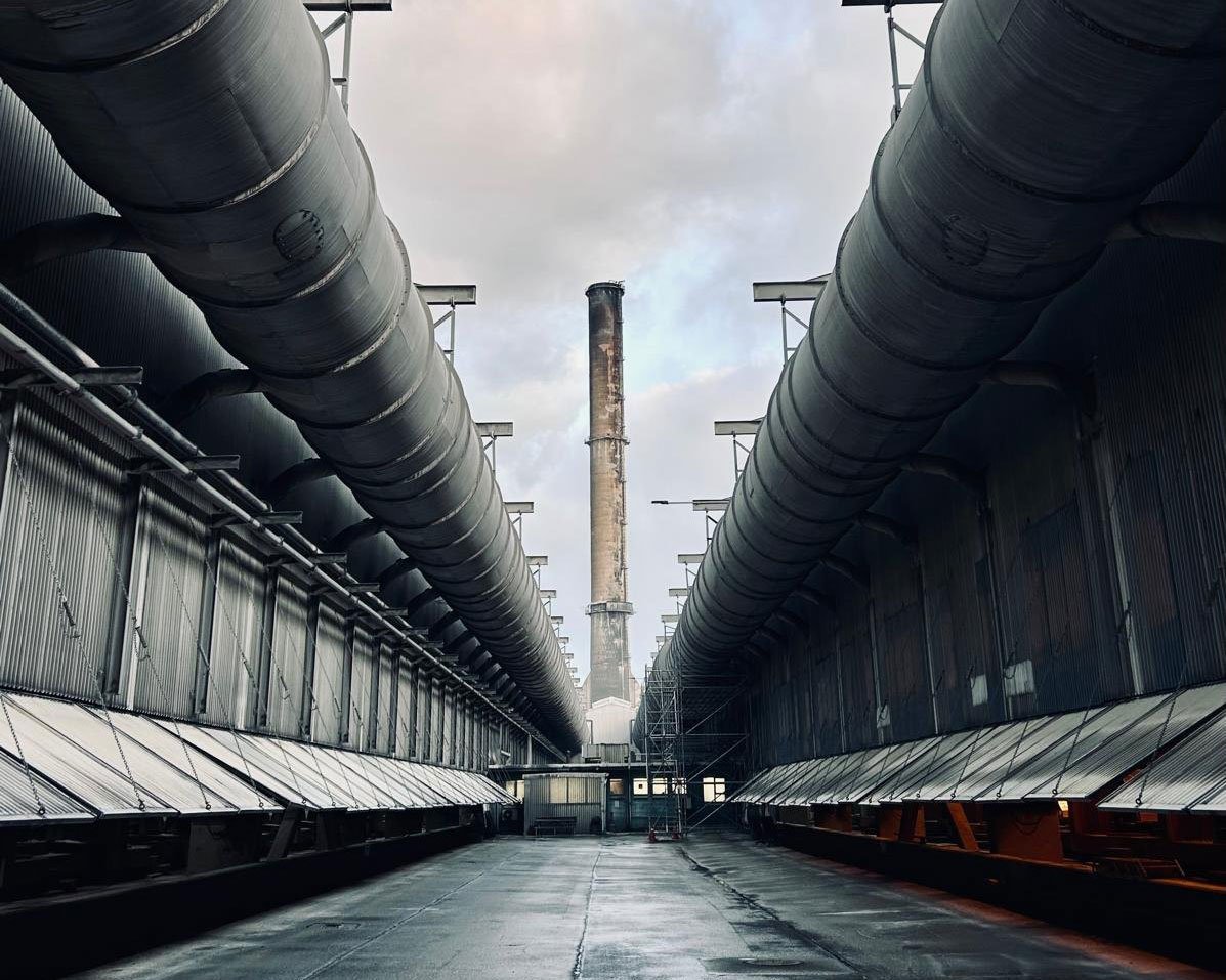 industrial workplace ventilation units at factory