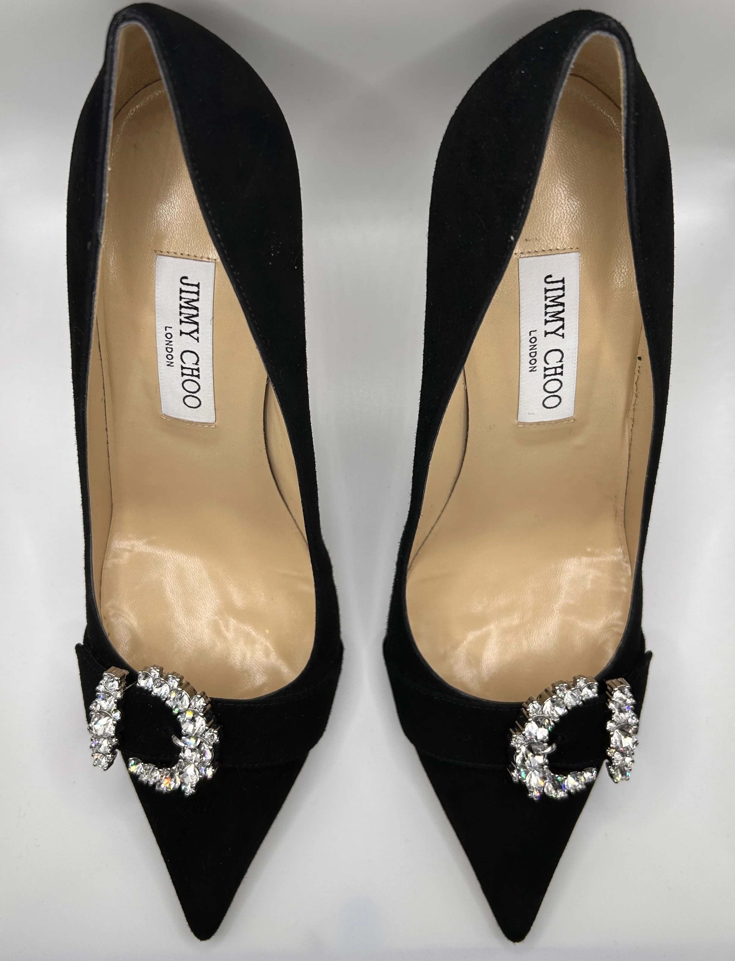 Jimmy Choo Cheri 85 Crystal Embellished Pumps