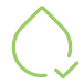 A green outline of a leaf with a partial circular arrow around it, symbolizing recycling or eco-friendliness.