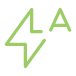 Green logo with a stylized lightning bolt and the letter 'A' inside a circle.