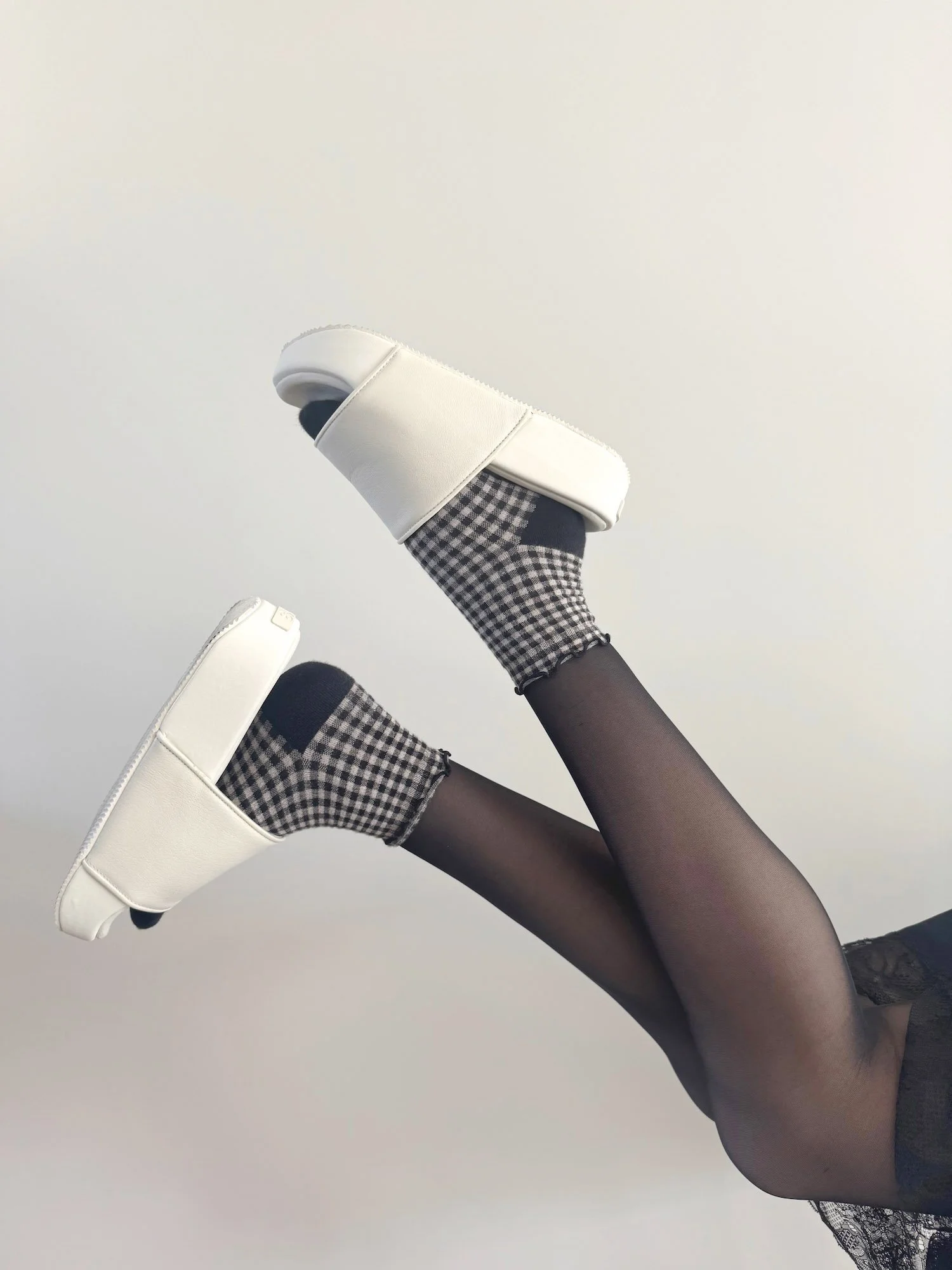 Y-3 Platform Leather Slides