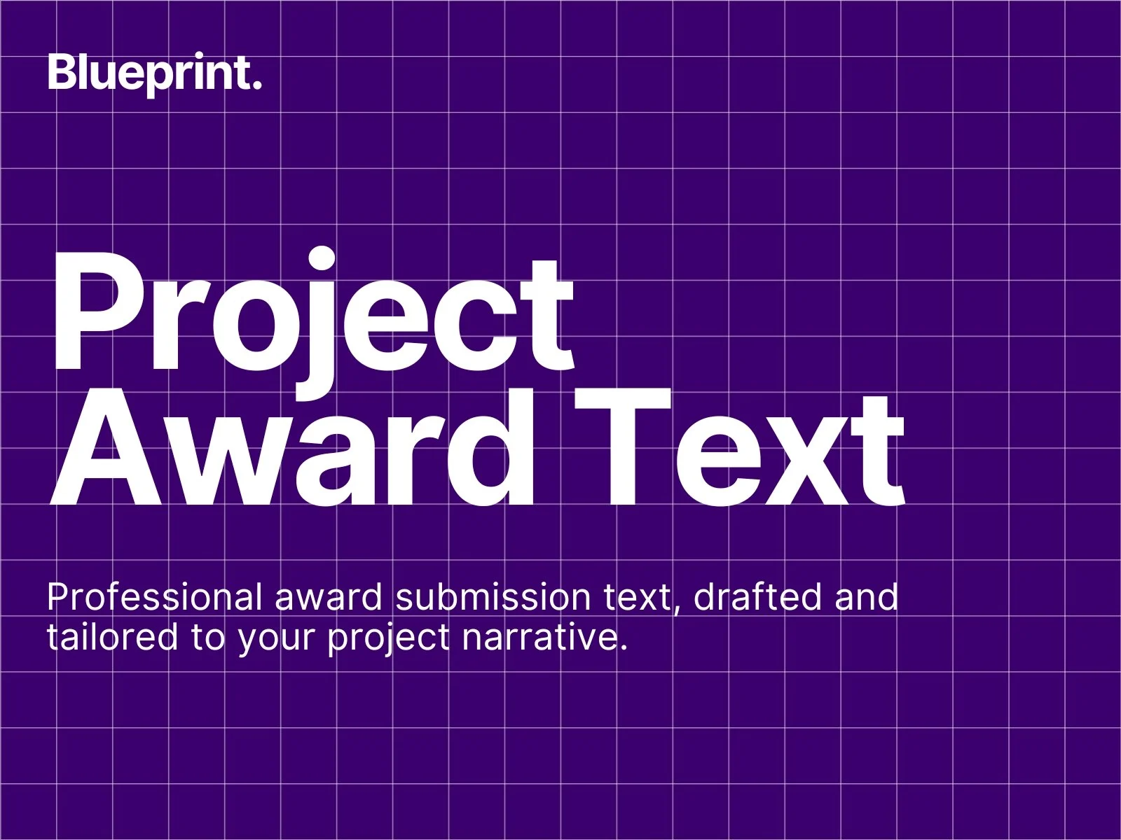 Project Award Text