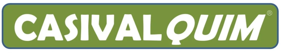 Logotipo de la marca Casivalquim en fondo verde con letras blancas.