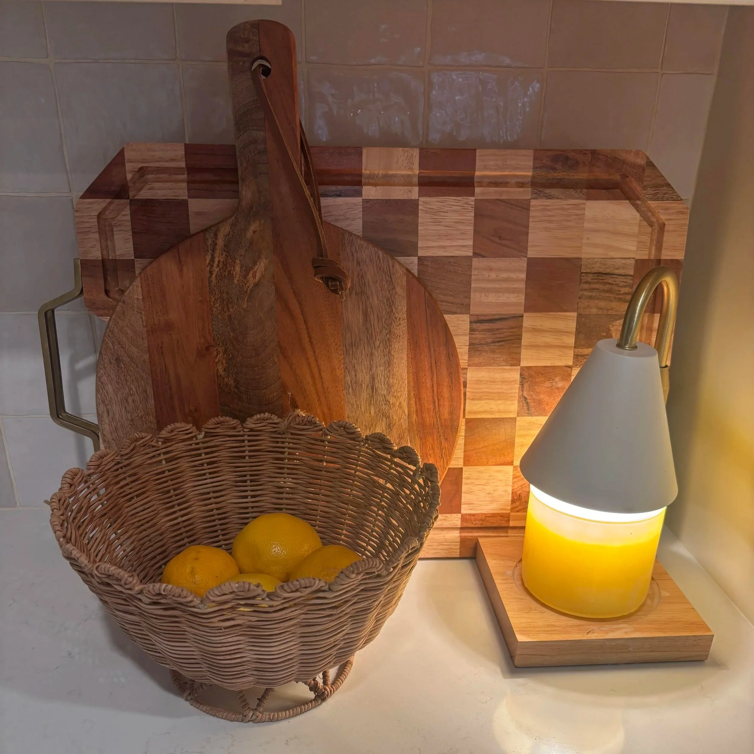 Kitchen counter styling decor