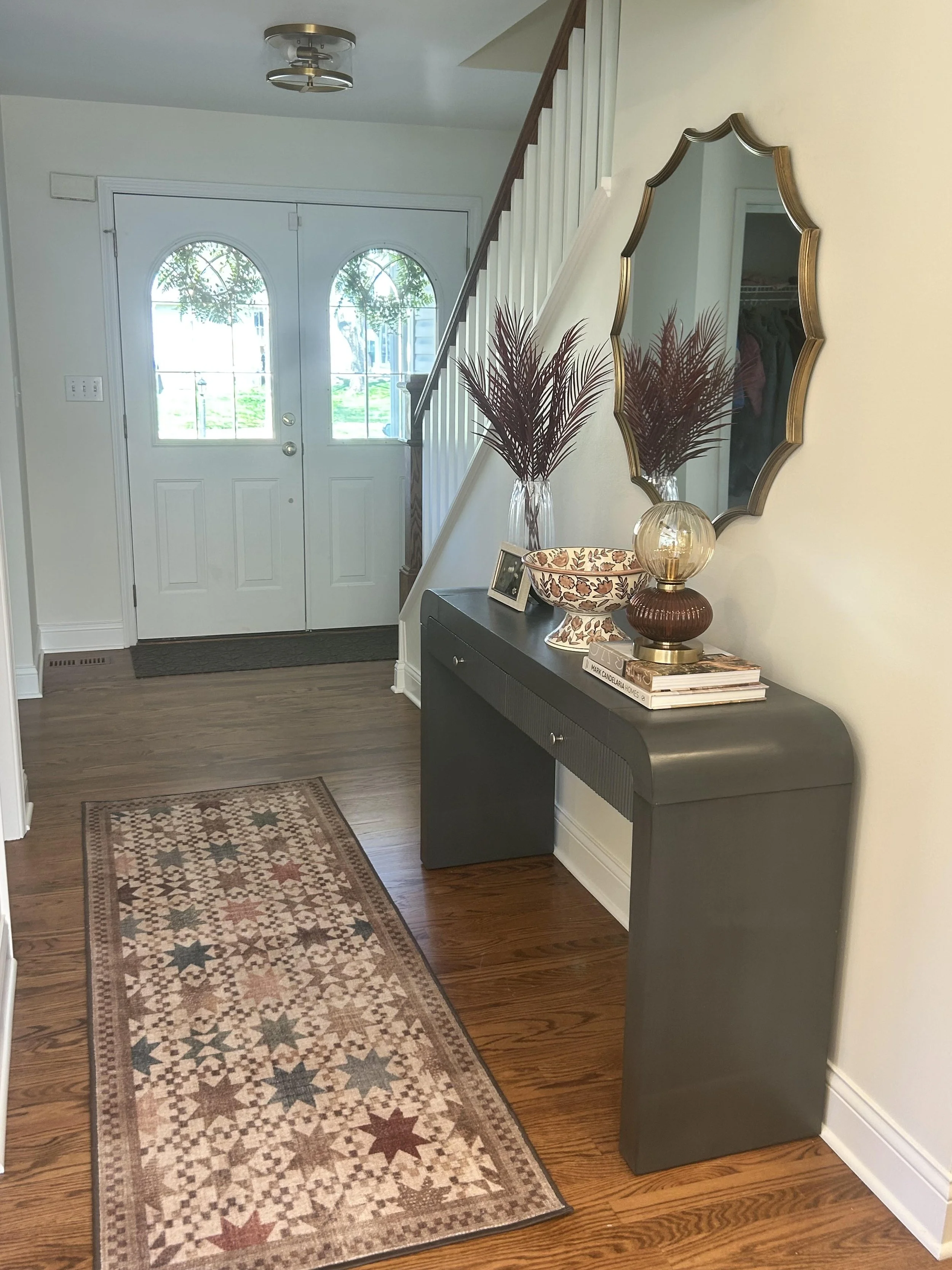 Entryway Table Decor Ideas: How I Styled a Small Yet Functional Entryway